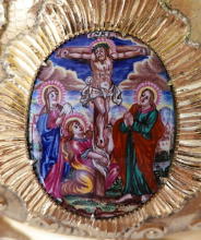 Solid silver gilt antique Augsburg Chalice.